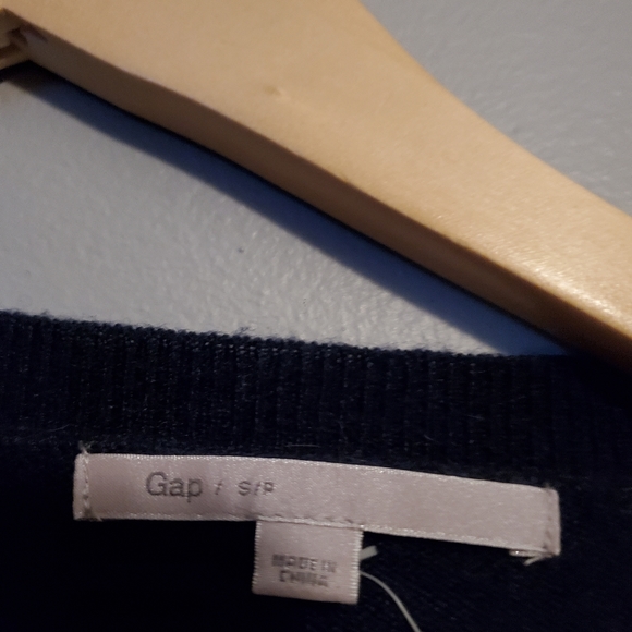 Navy/White Sequin Striped GAP Cardigan - Size S - Picture 2 of 11